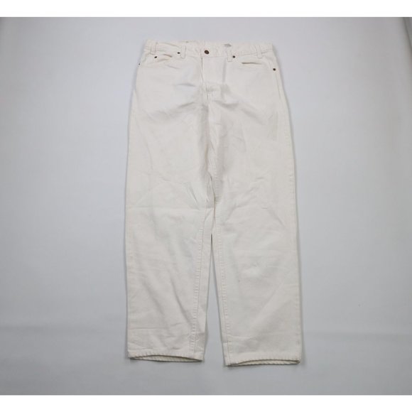 Vintage 90s Levis 550 Orange Tab 38x32 Distressed Relaxed Tapered Leg Jeans USA